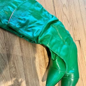 Green Heeled Boots